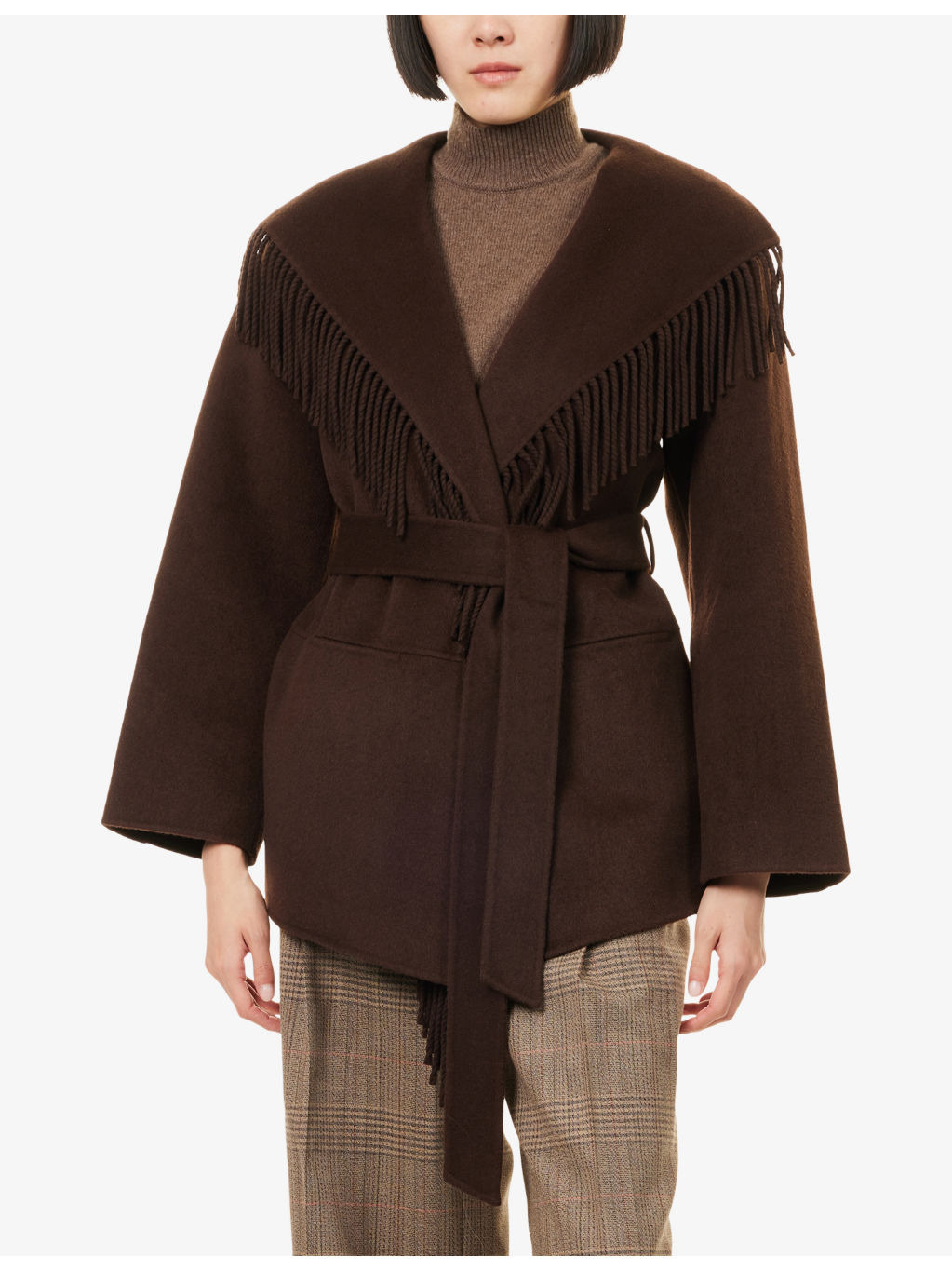 Rowen Fringed Wool-Blend Jacket - 3