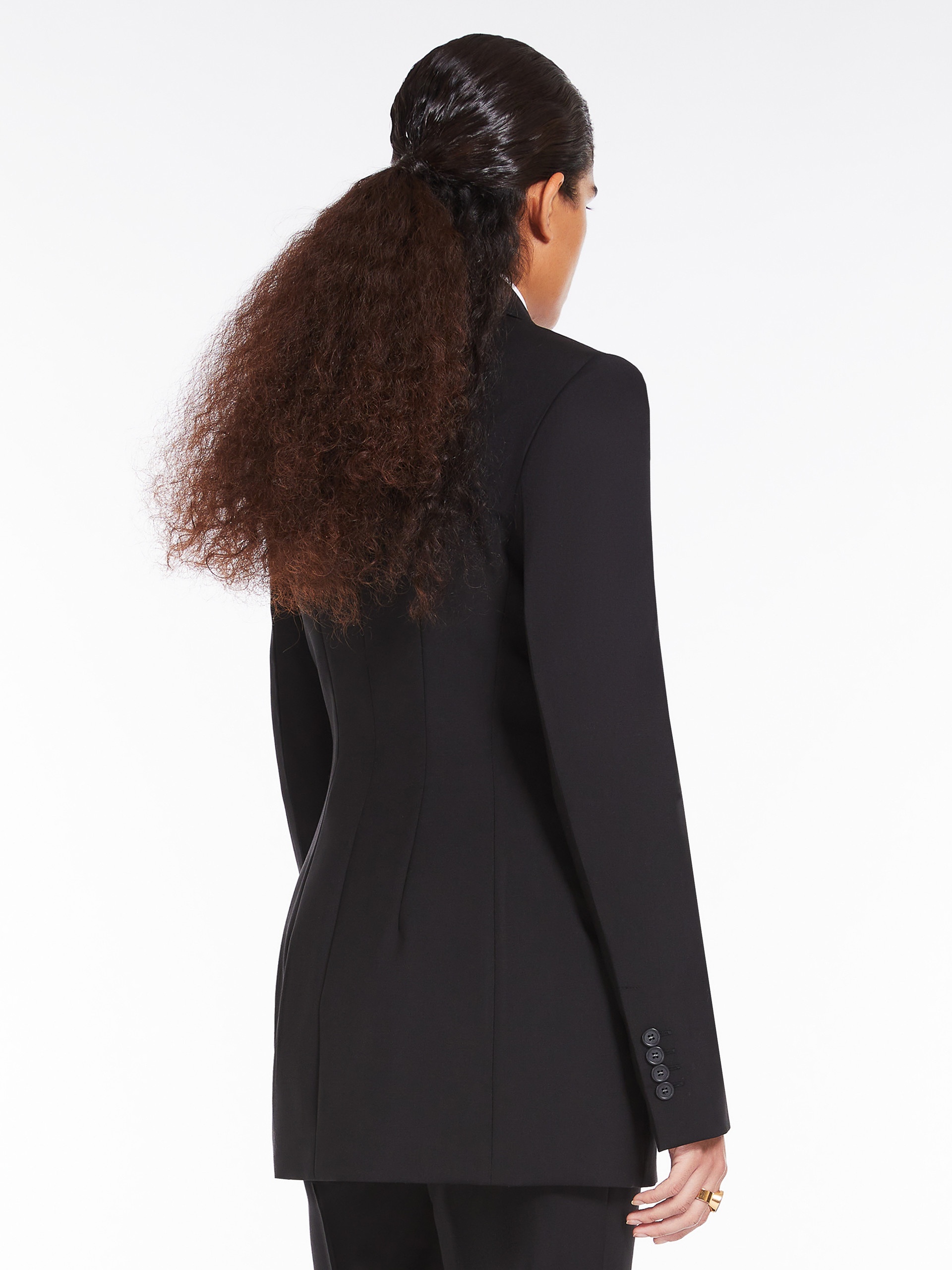 ADAMO Double-breasted stretch wool blazer - 4