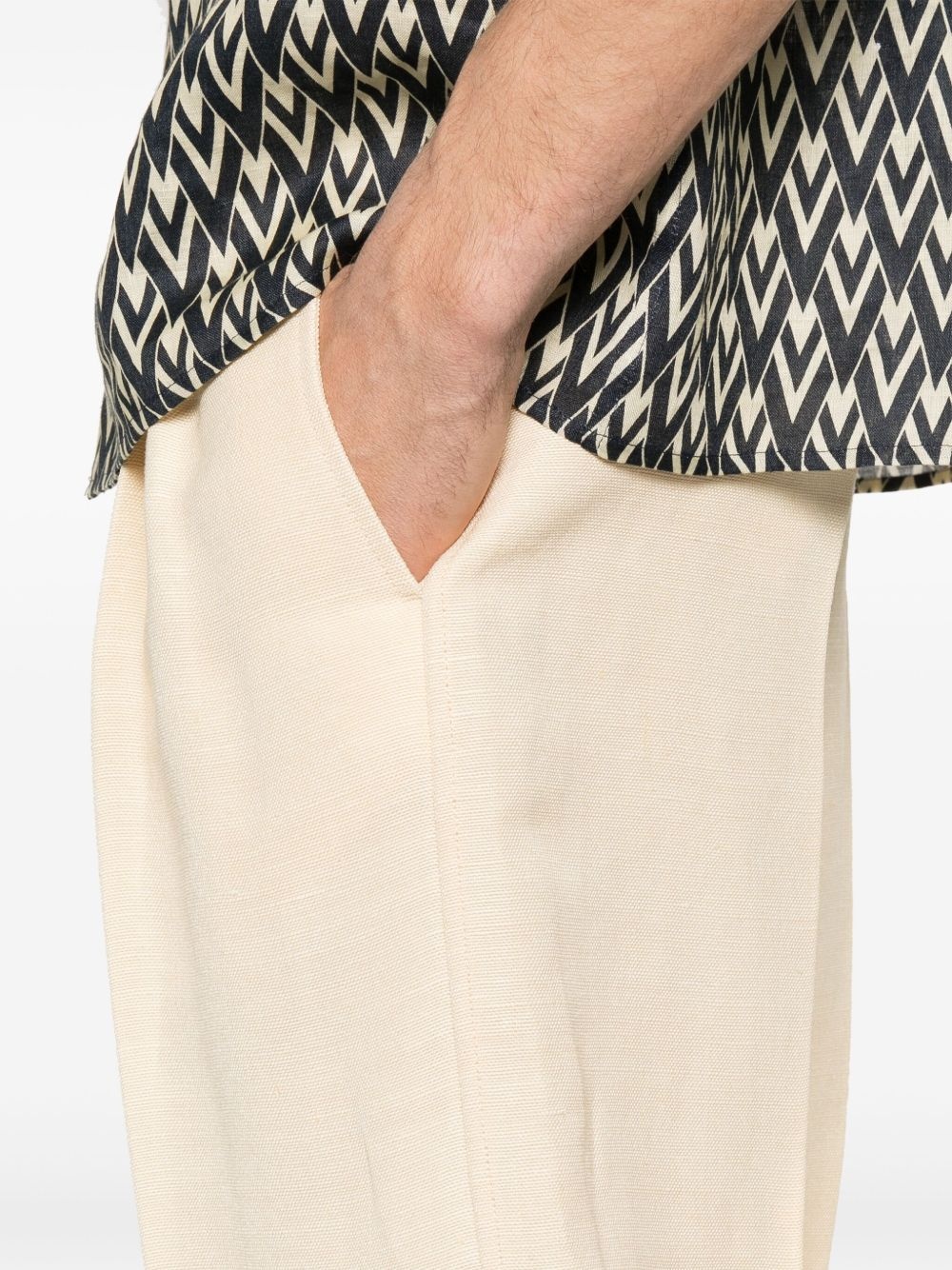 textured shorts - 5