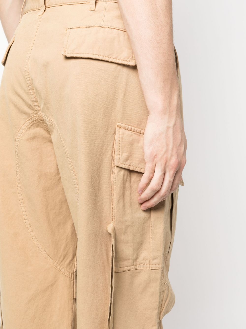 wide-leg cargo trousers - 5