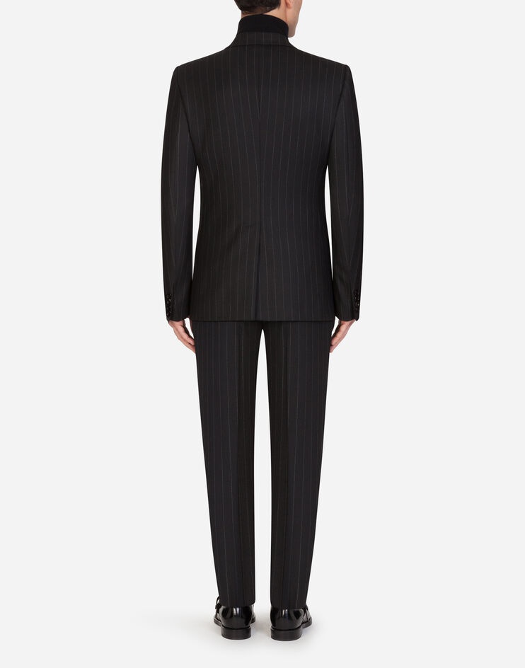 Pinstripe Sicilia-fit suit in stretch wool - 2