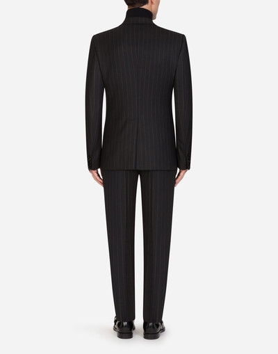 Dolce & Gabbana Pinstripe Sicilia-fit suit in stretch wool outlook