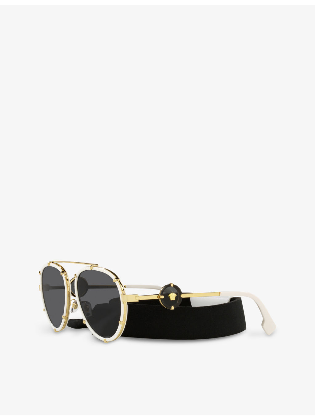 VE2232 logo-engraved aviator sunglasses - 3