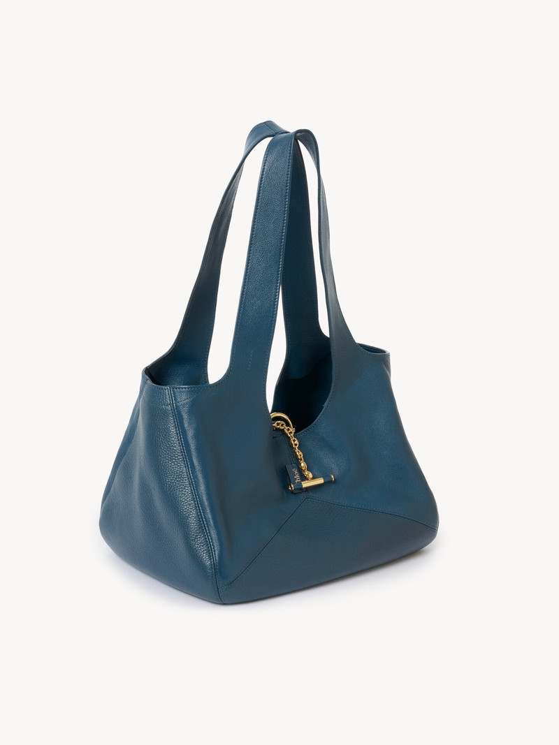CHLOÉ BALLOON EAST-WEST TOTE BAG IN GRAINED LEATHER 3