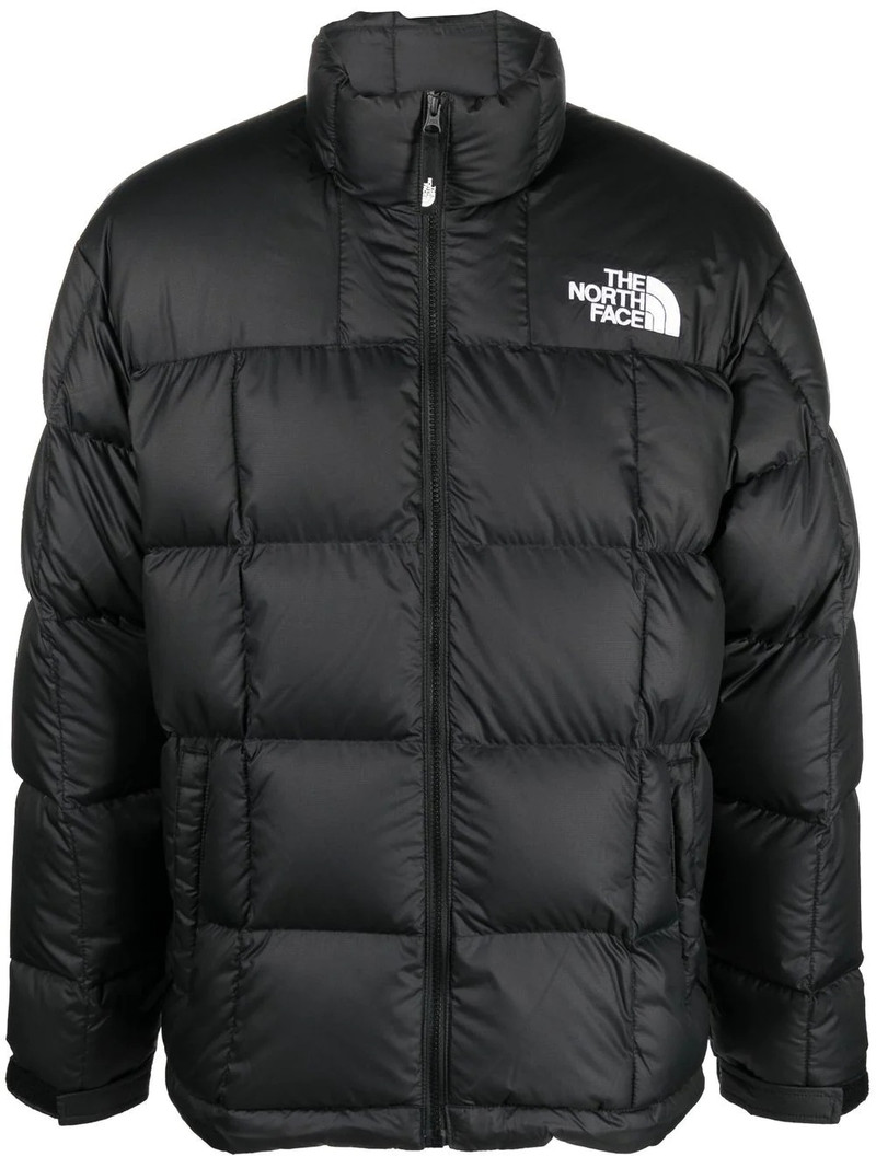 padded feather-down jacket - 1