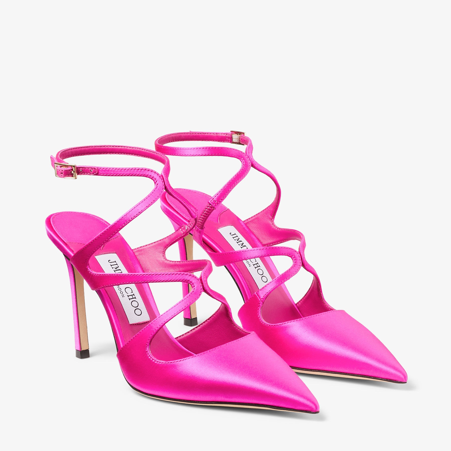 Azia Pump 95
Fuchsia Satin Pumps - 2