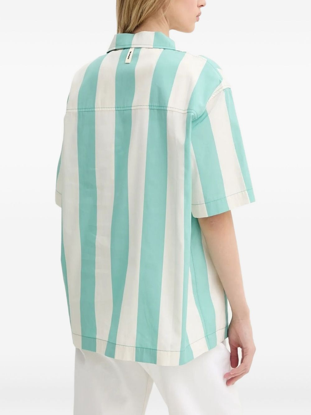 striped-pattern short-sleeve shirt - 2