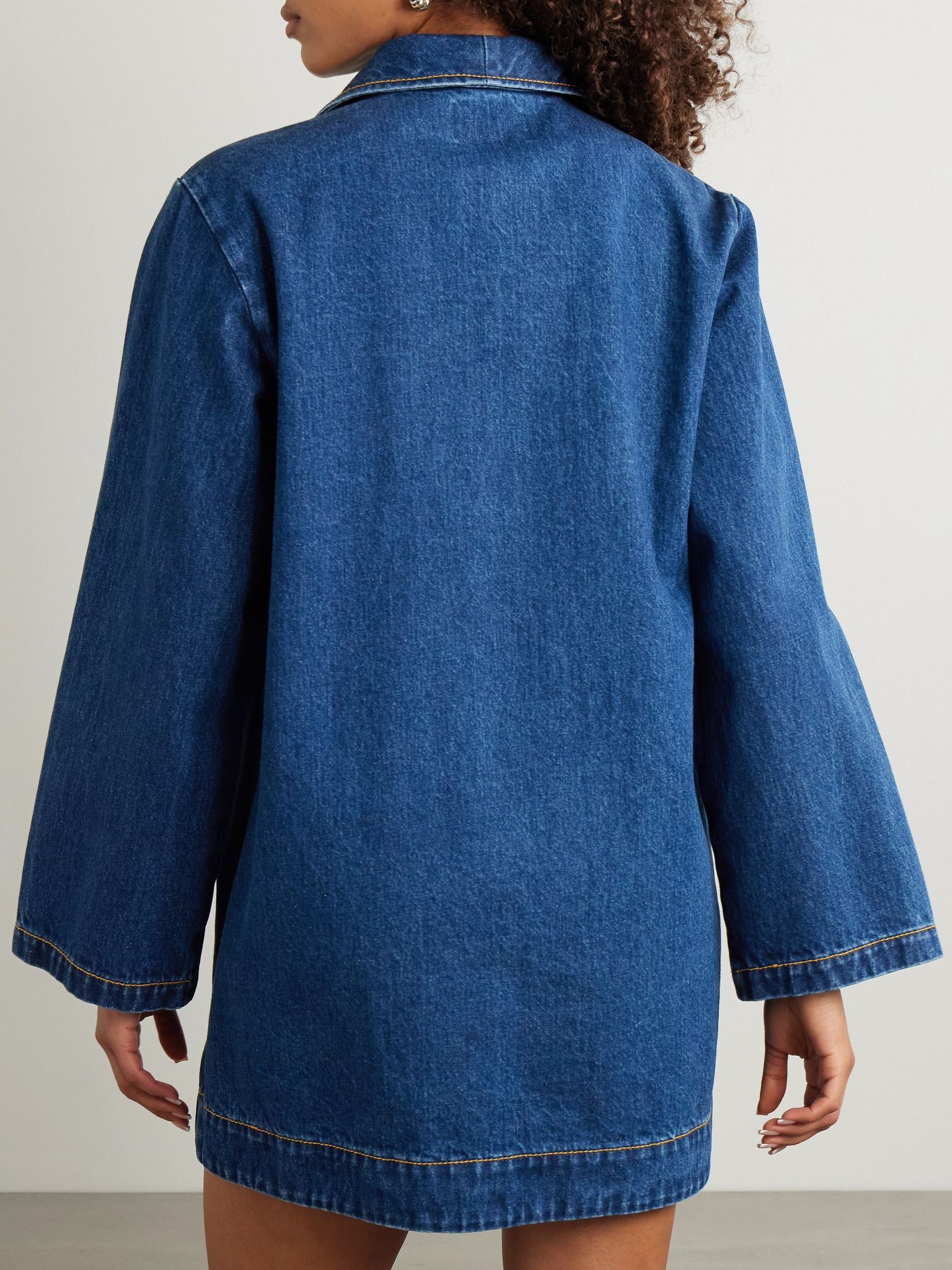 Speedy appliquéd denim mini dress Dark denim - 3