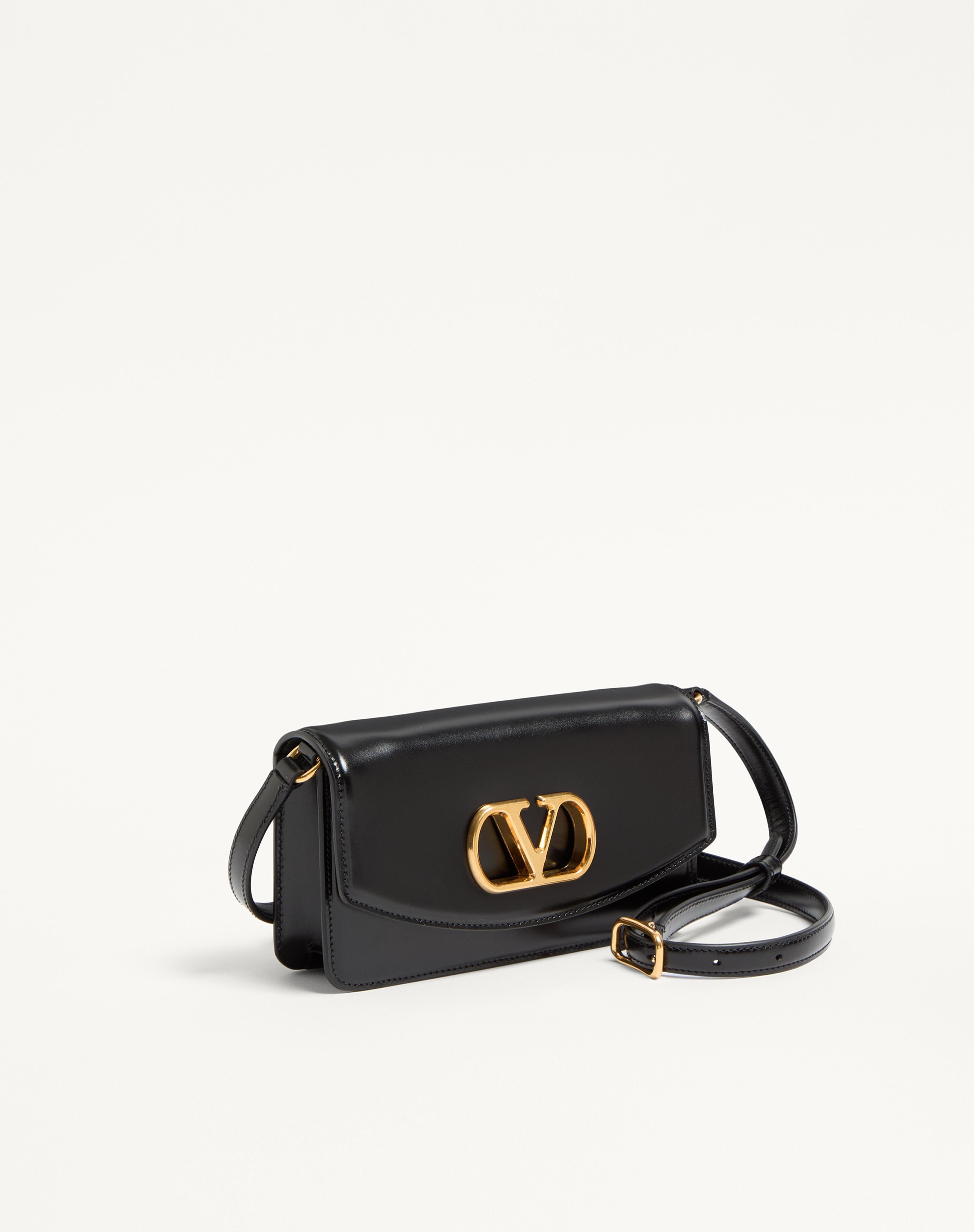 VALENTINO GARAVANI VAIN CLUTCH BAG IN SHINY CALFSKIN - 3