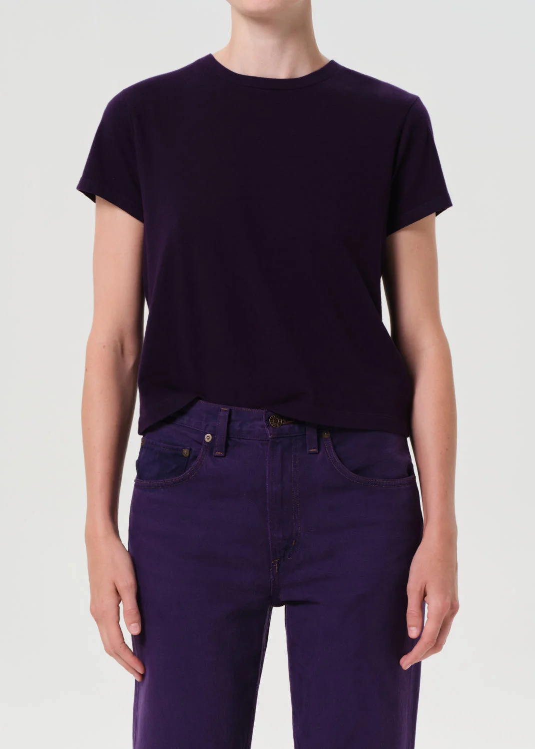 ADINE SHRUNKEN TEE IN CORDIAL - 1