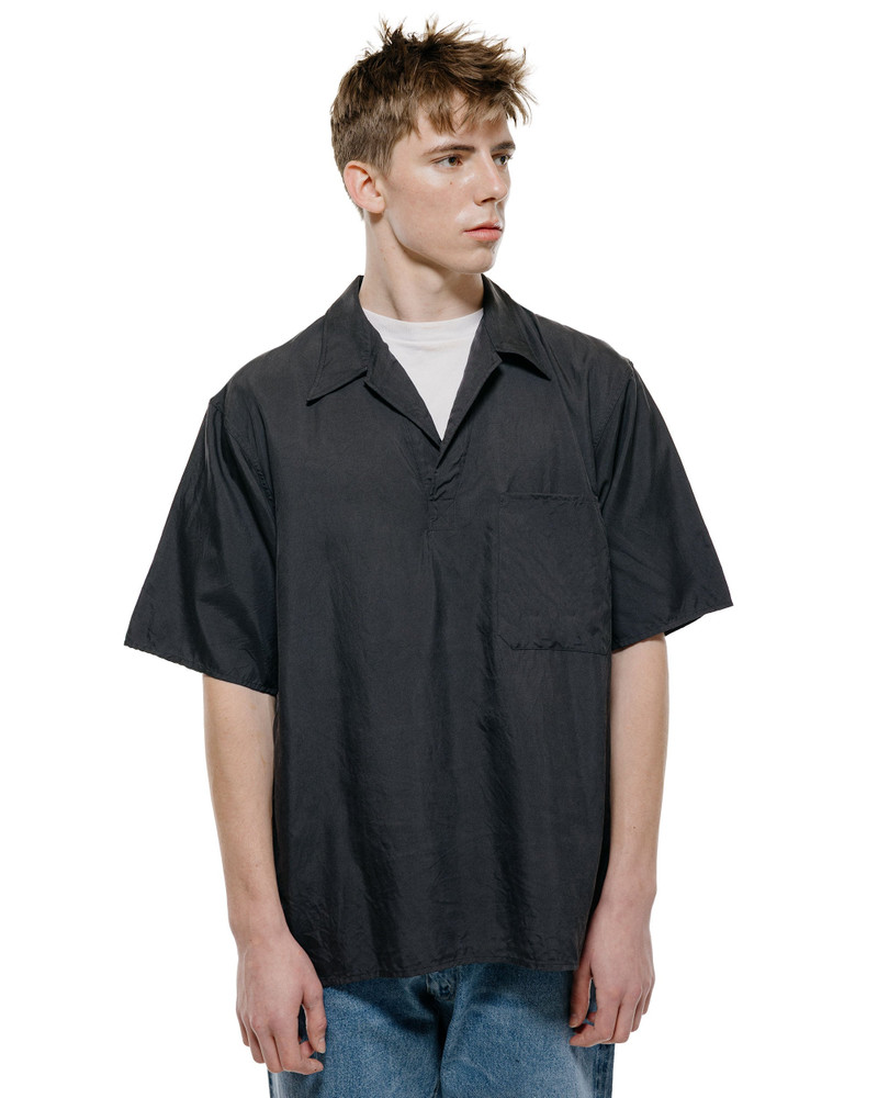 KAPTAIN SUNSHINE Silk Pullover SS Shirt Ink Black outlook
