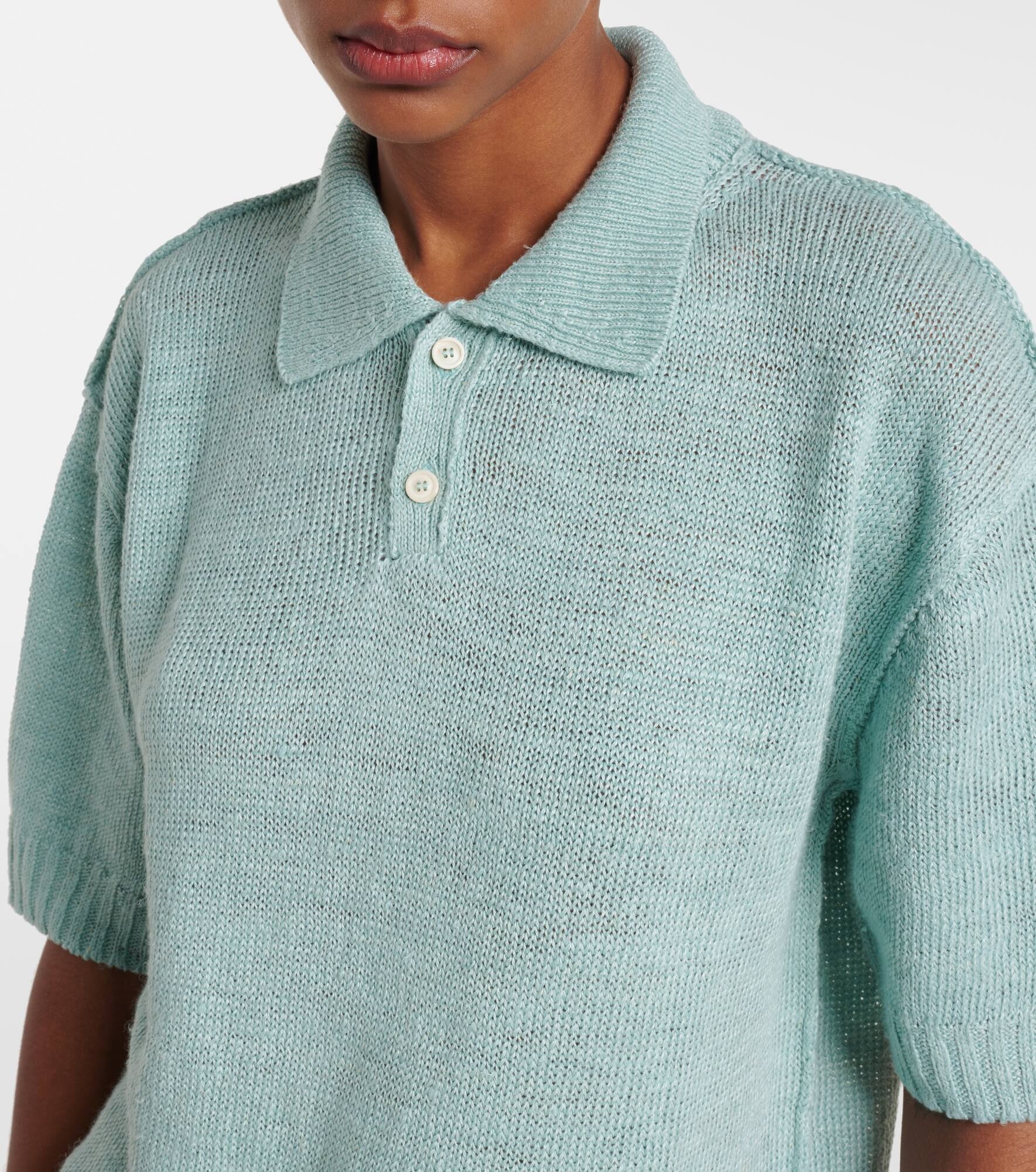 Hemp polo sweater - 4