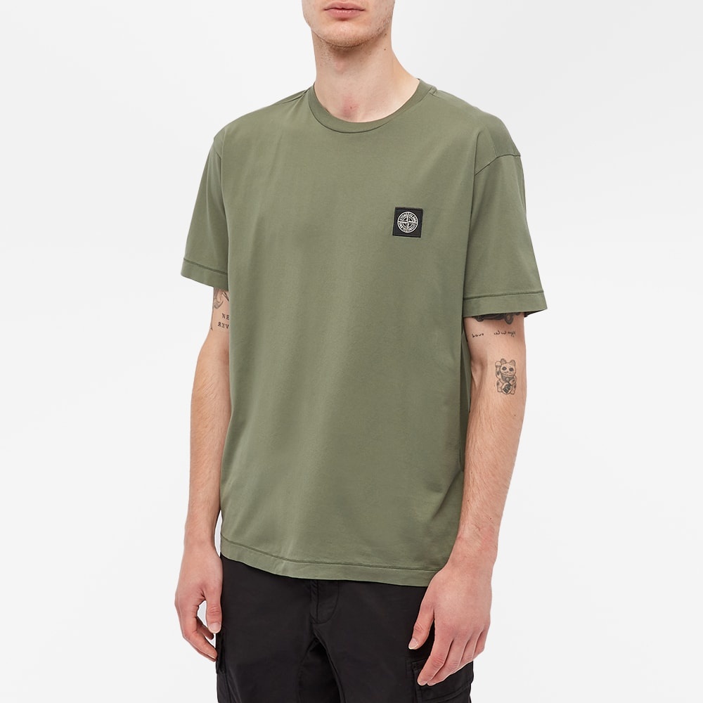 Stone Island Patch Logo Tee - 3