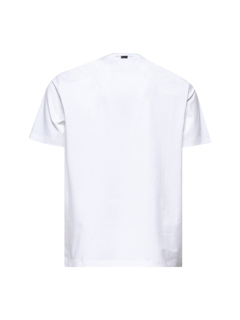 Herno White superfine cotton stretch T-shirt outlook