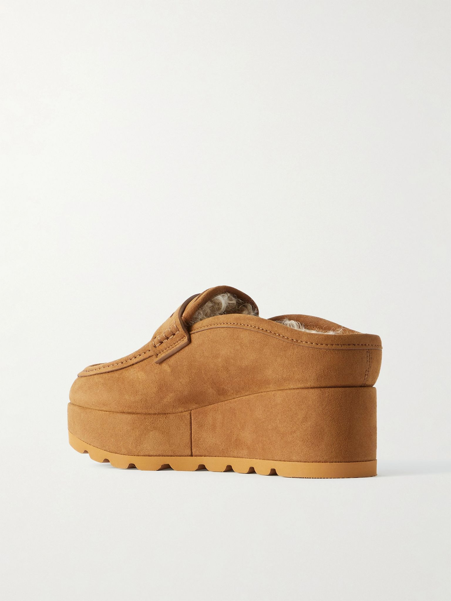 Sneak-Elyse slip-on platform mules Tan - 3