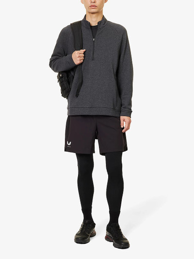 lululemon Half-zip regular-fit stretch cotton-blend sweatshirt outlook