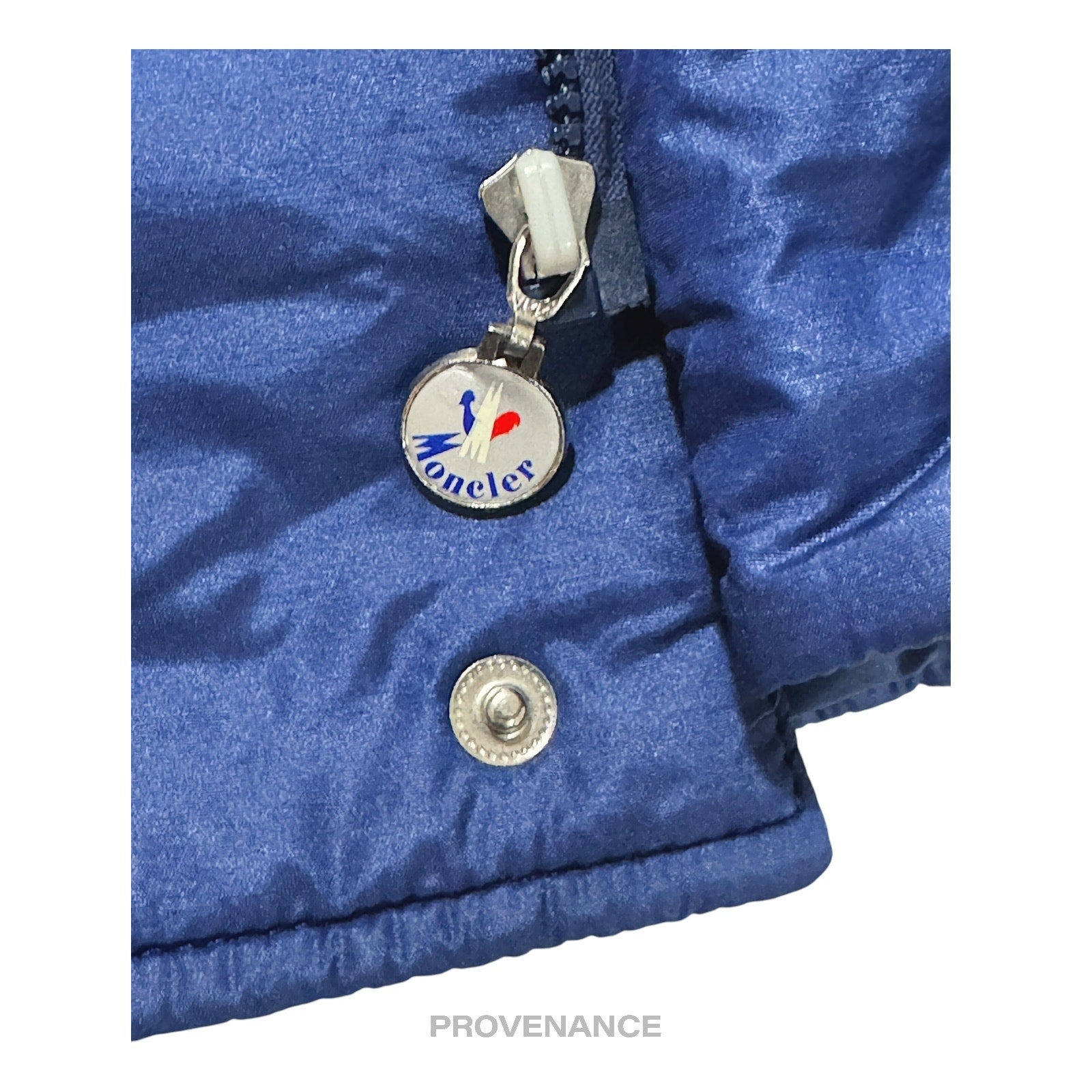 Moncler Light Ski Jacket - Blue Grenoble Logo Yellow Red - 9
