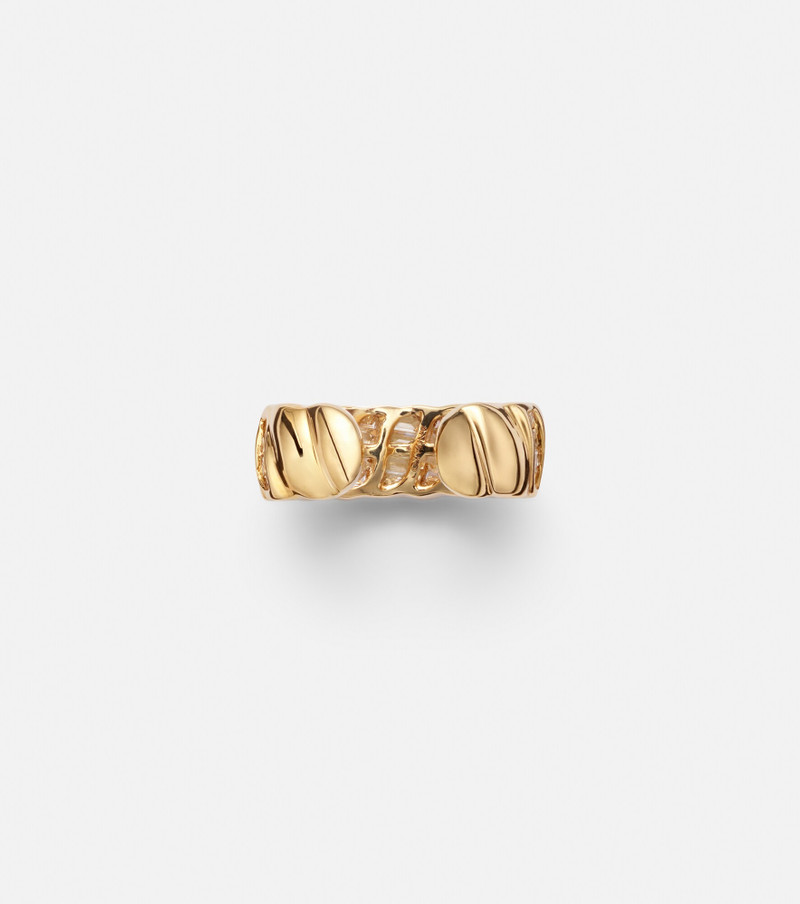 Zoe 18kt gold ear cuff with diamonds 4