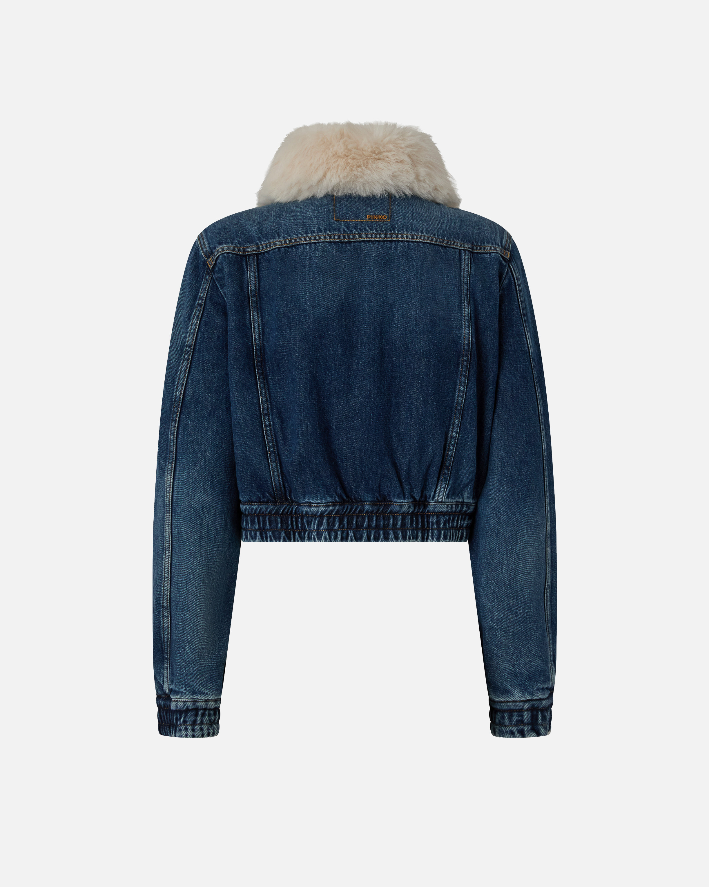 DENIM TRUCKER JACKET WITH SOFT COLLAR - 2