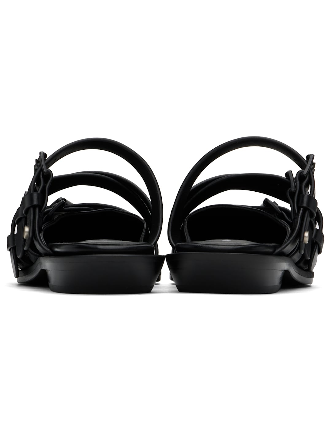 Black Kalla Pointy Mules - 2