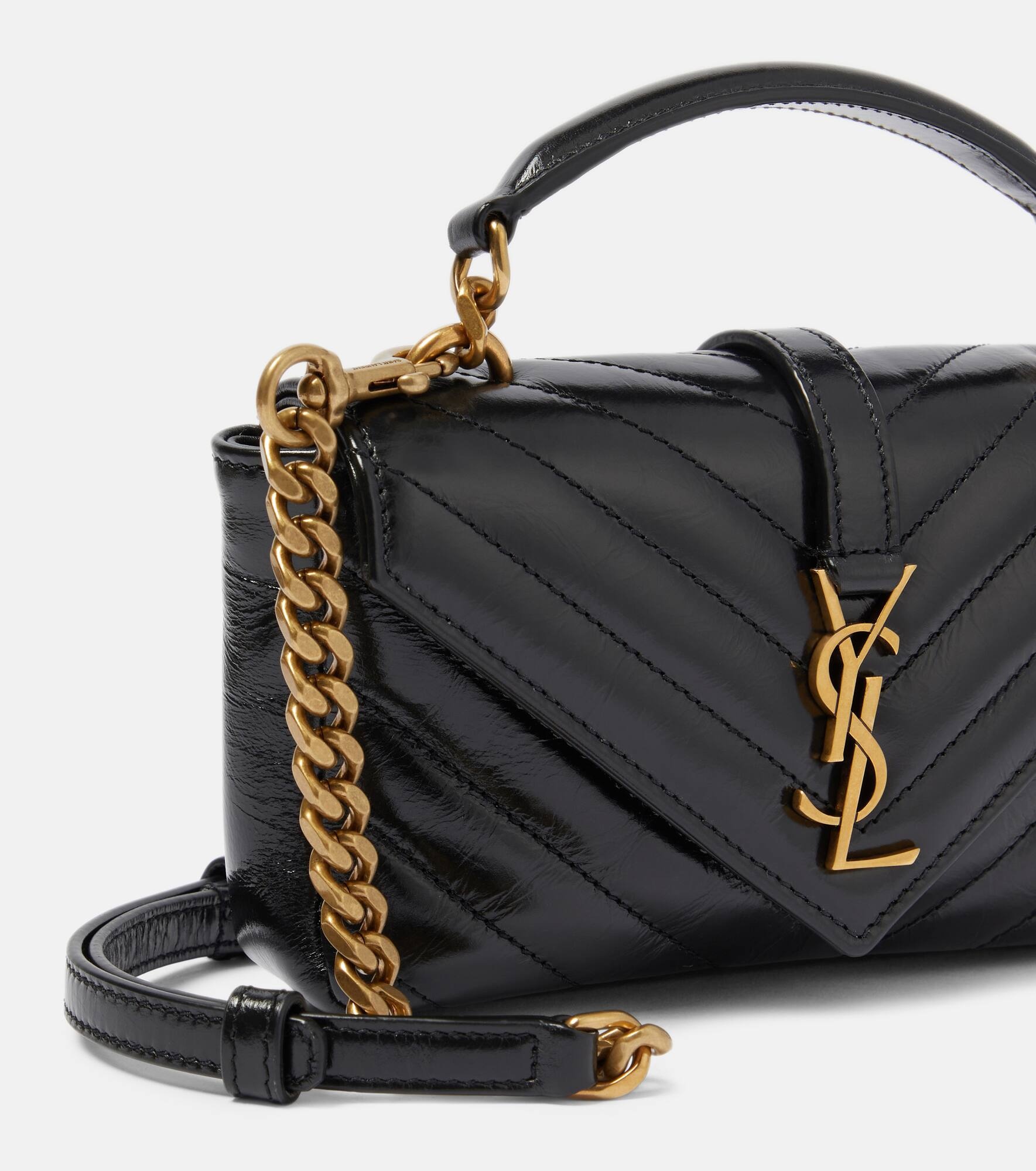 College Mini metalassé leather shoulder bag - 6