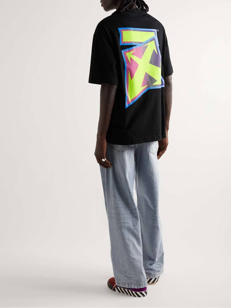 Off-White Logo-Print Cotton-Jersey T-Shirt outlook