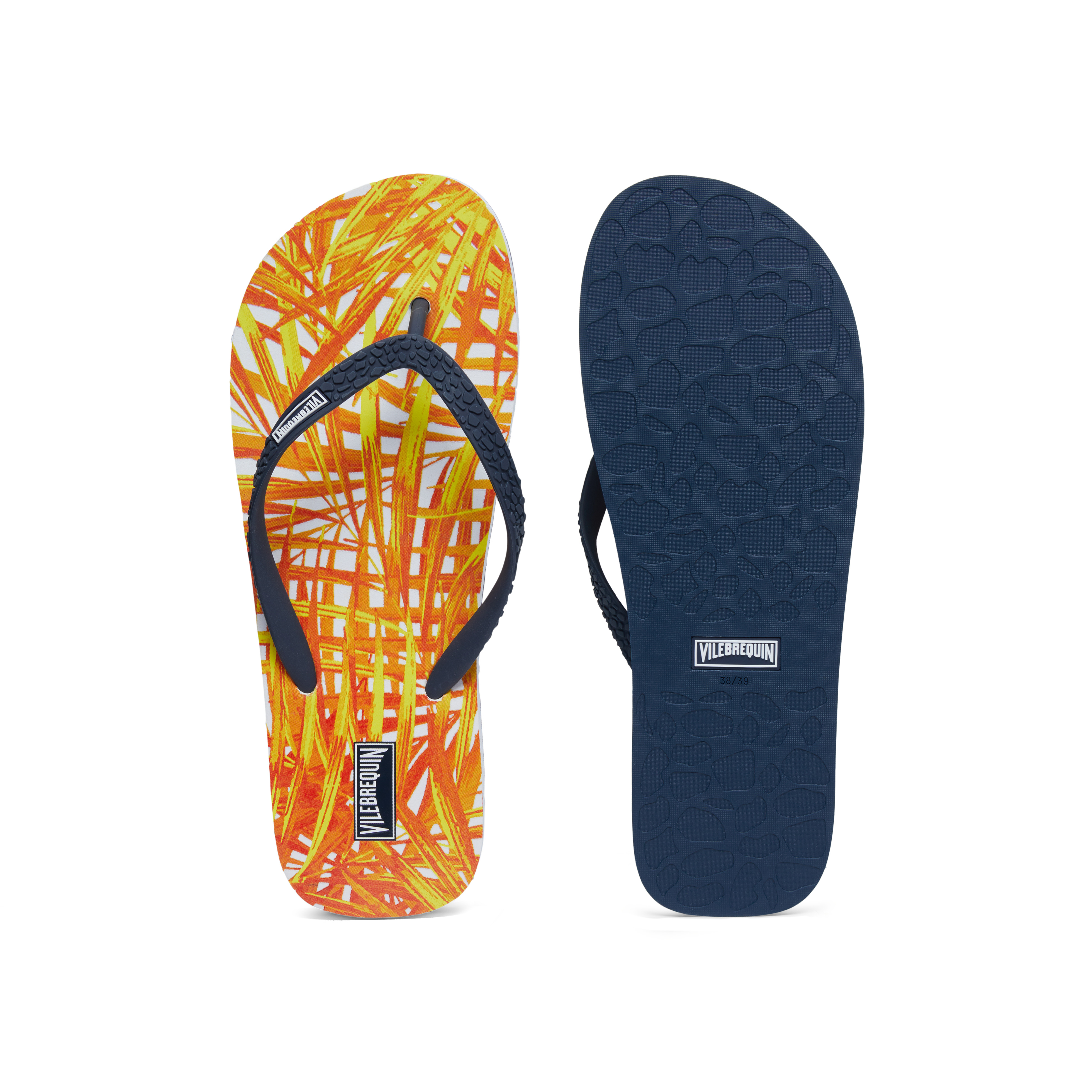 Women Beach Flip Flops Palm Leaves - 1