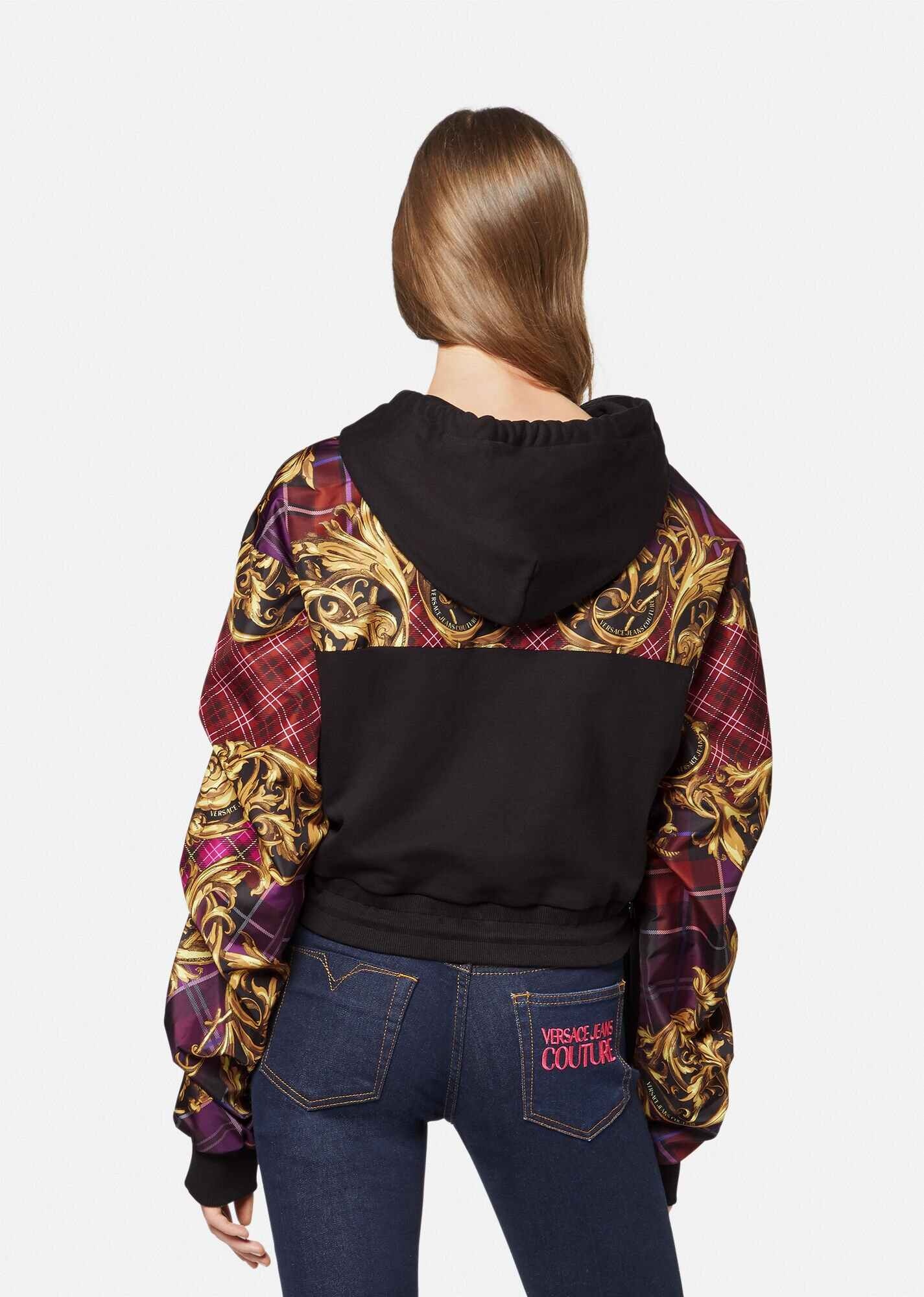 Tartan Baroque Print Hoodie - 3