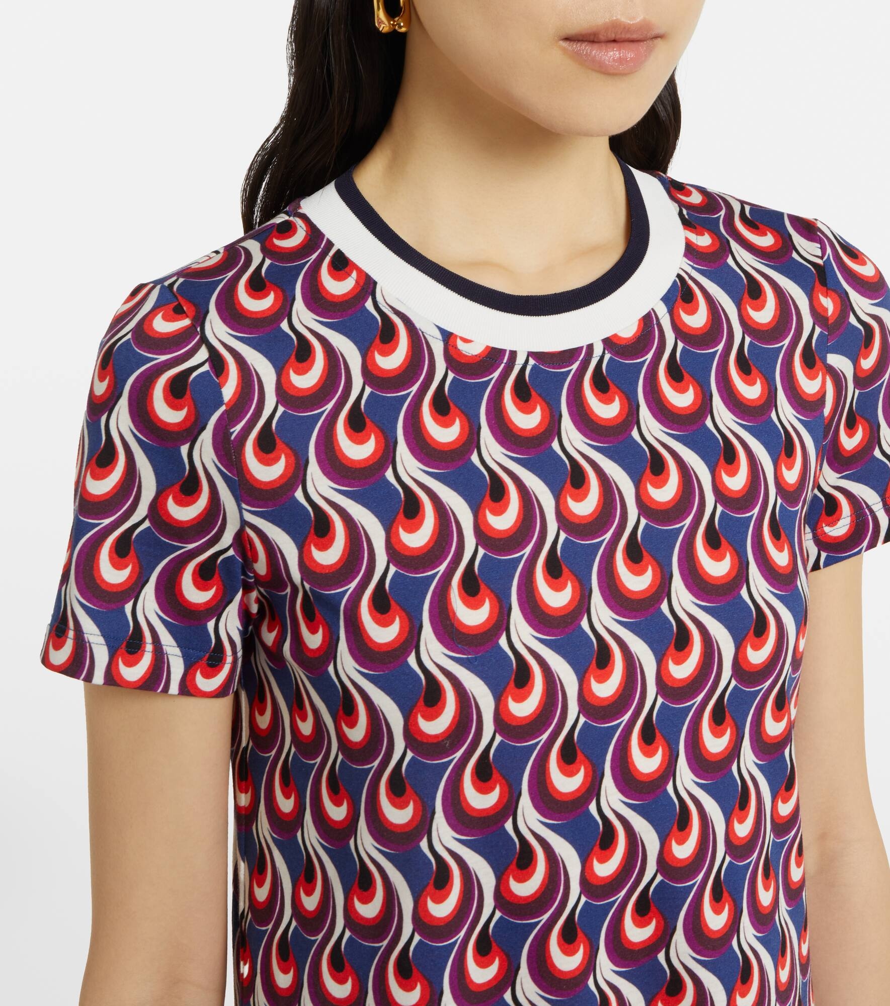 Swing Sporty printed jersey midi dress - 4