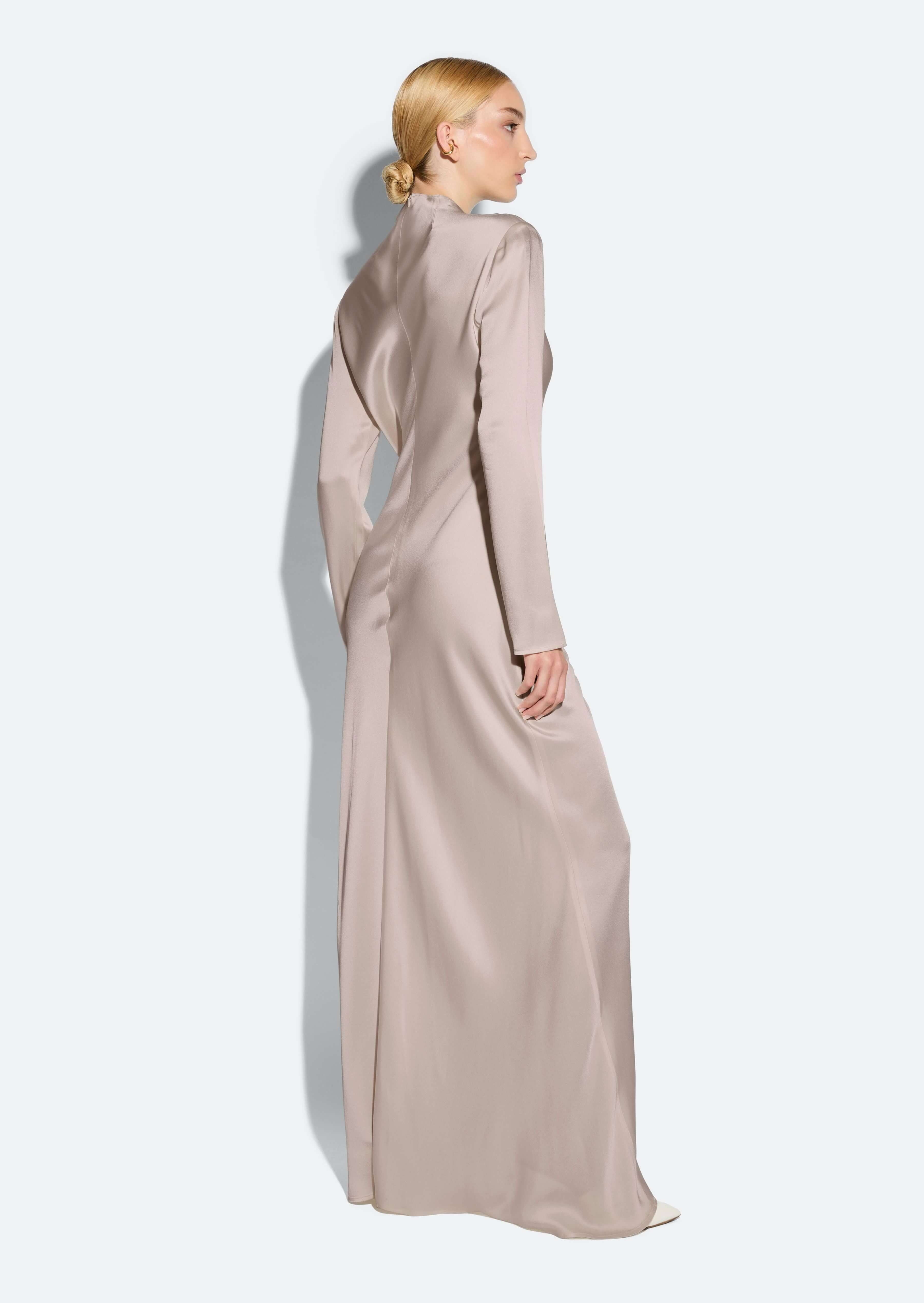 Satin Tab Gown - 3