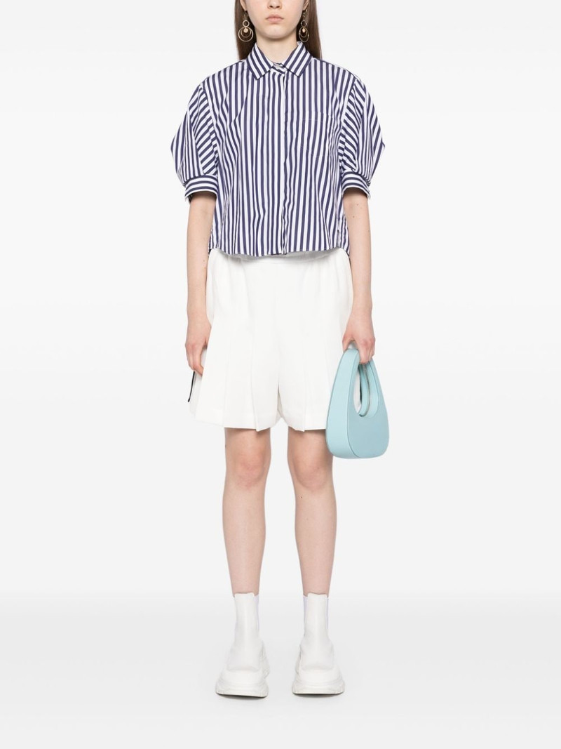 sacai pleated short outlook