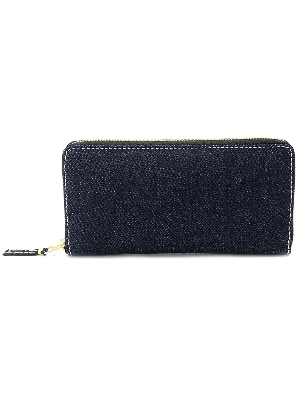 denim zip around wallet - 1