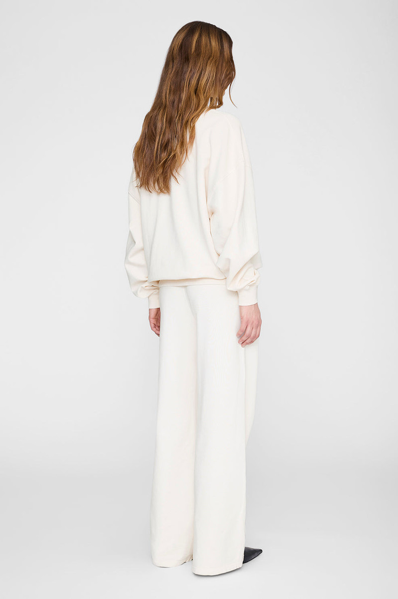 Kacey Sweatpant Monogram - Cream 5