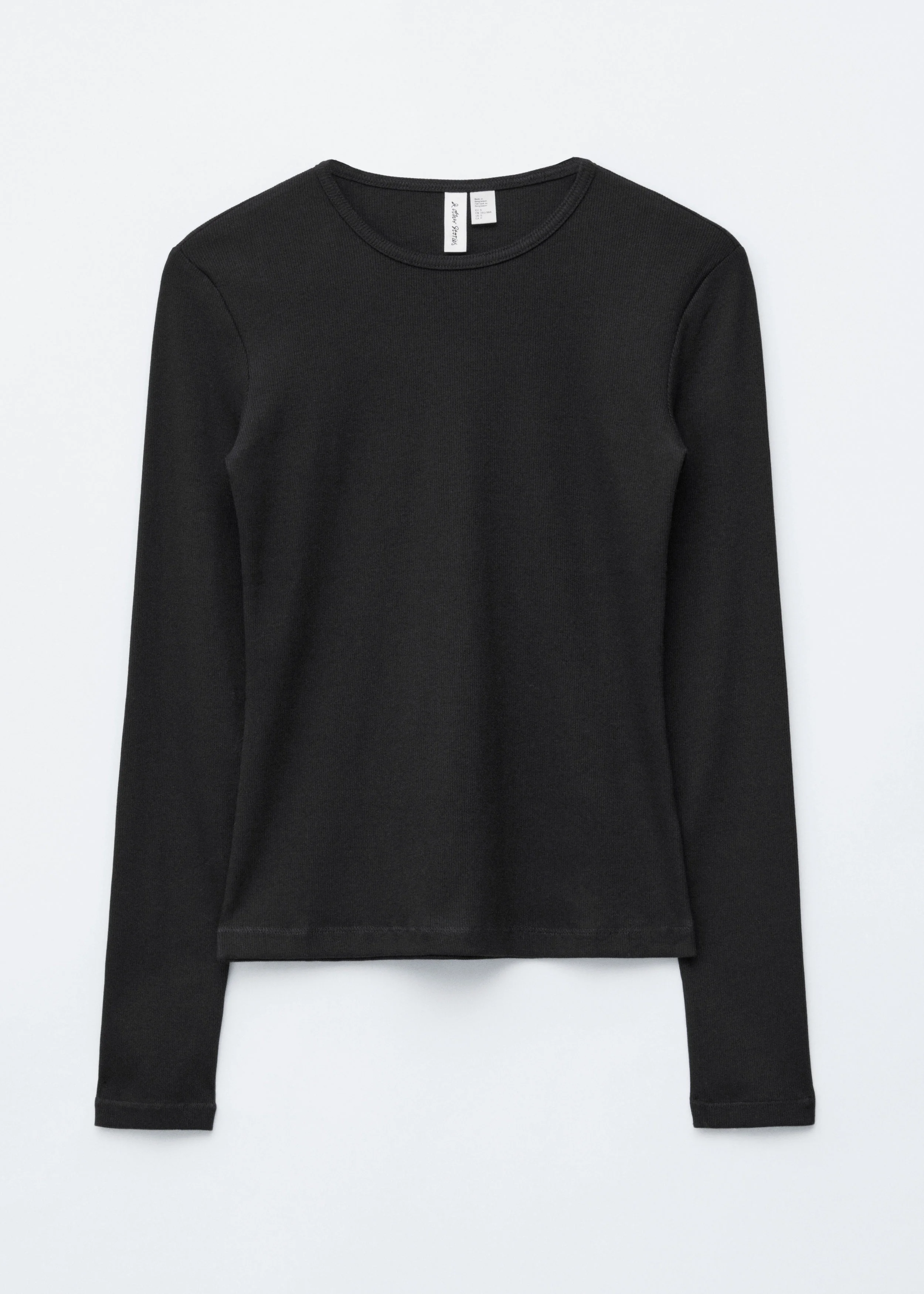 Ribbed Long-Sleeve Top - 1