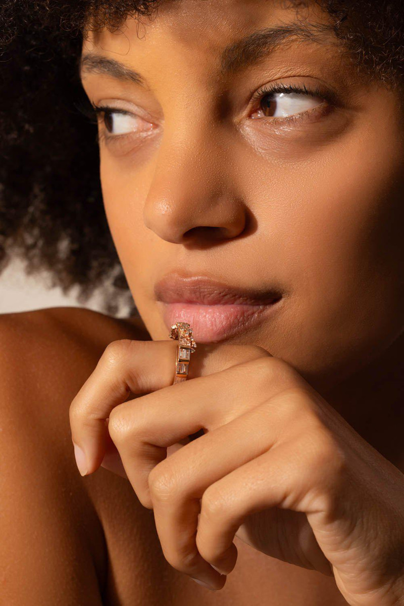 ANANYA Diamond Scatter Baguette Ring outlook
