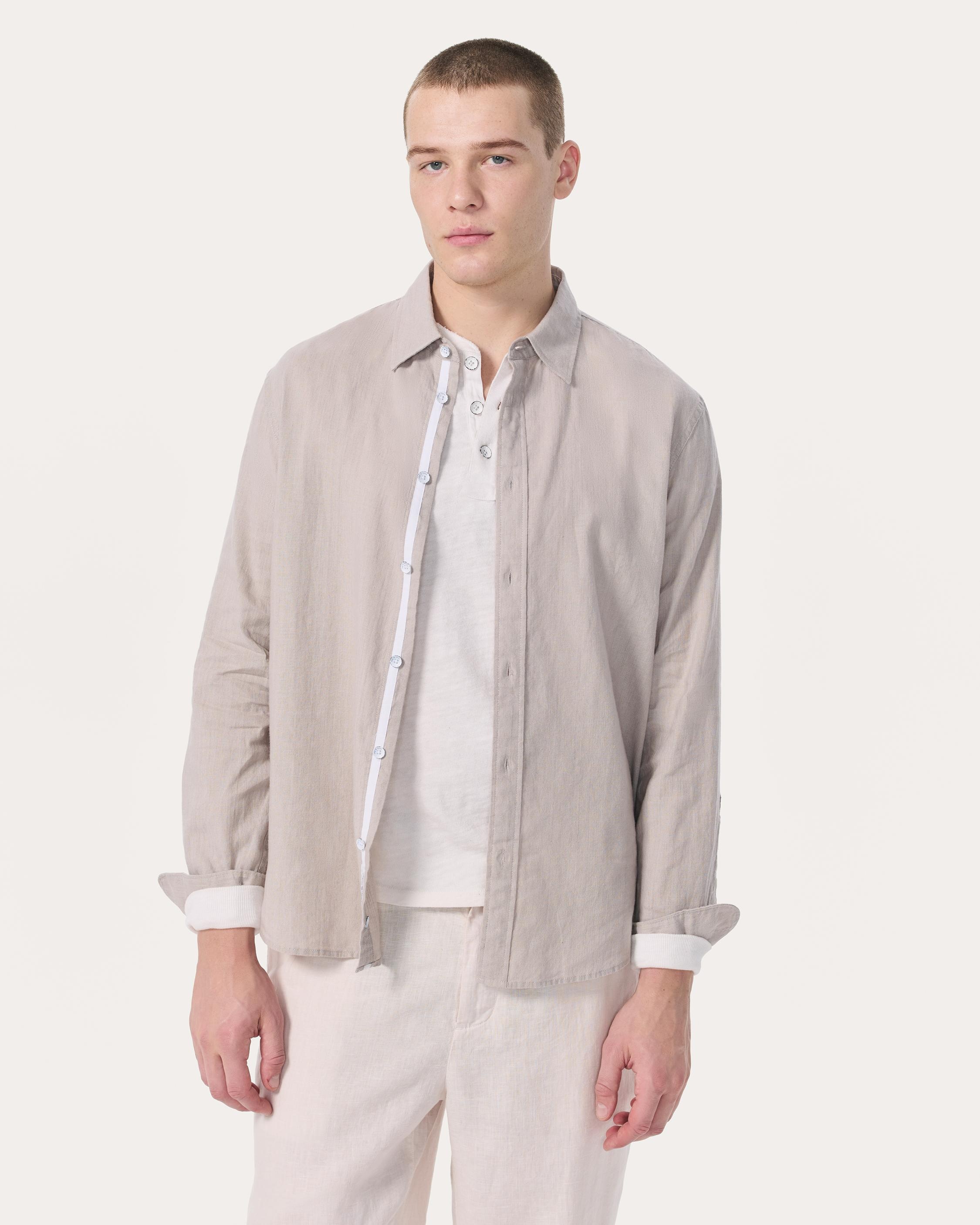 Finch Linen-Blend Shirt - 2