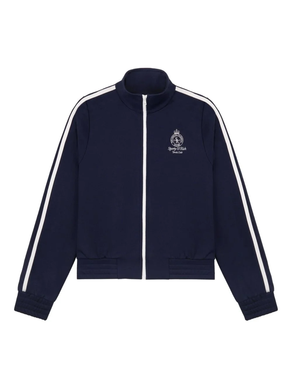 side-stripe zip-up track jacket - 1