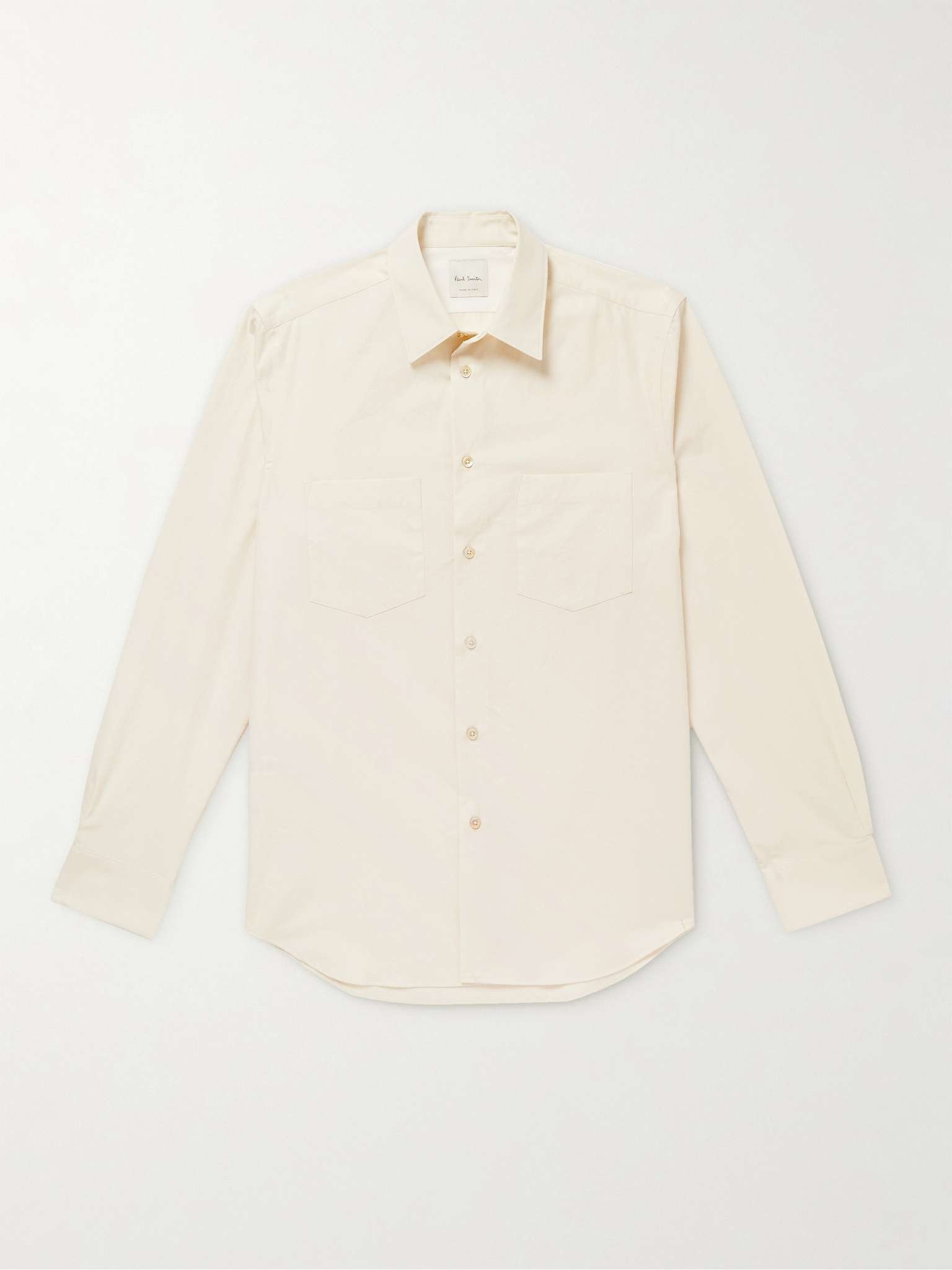 Logo-Embroidered Cotton Shirt - 1