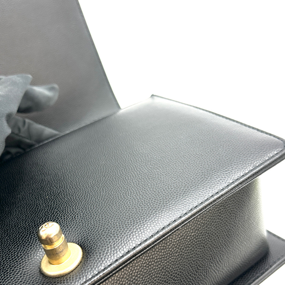 Chanel Black Caviar Boy Bag Medium (Built-in Chip) - 10