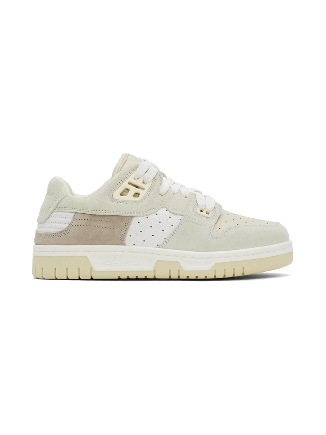 Beige Low Top Sneakers - 1