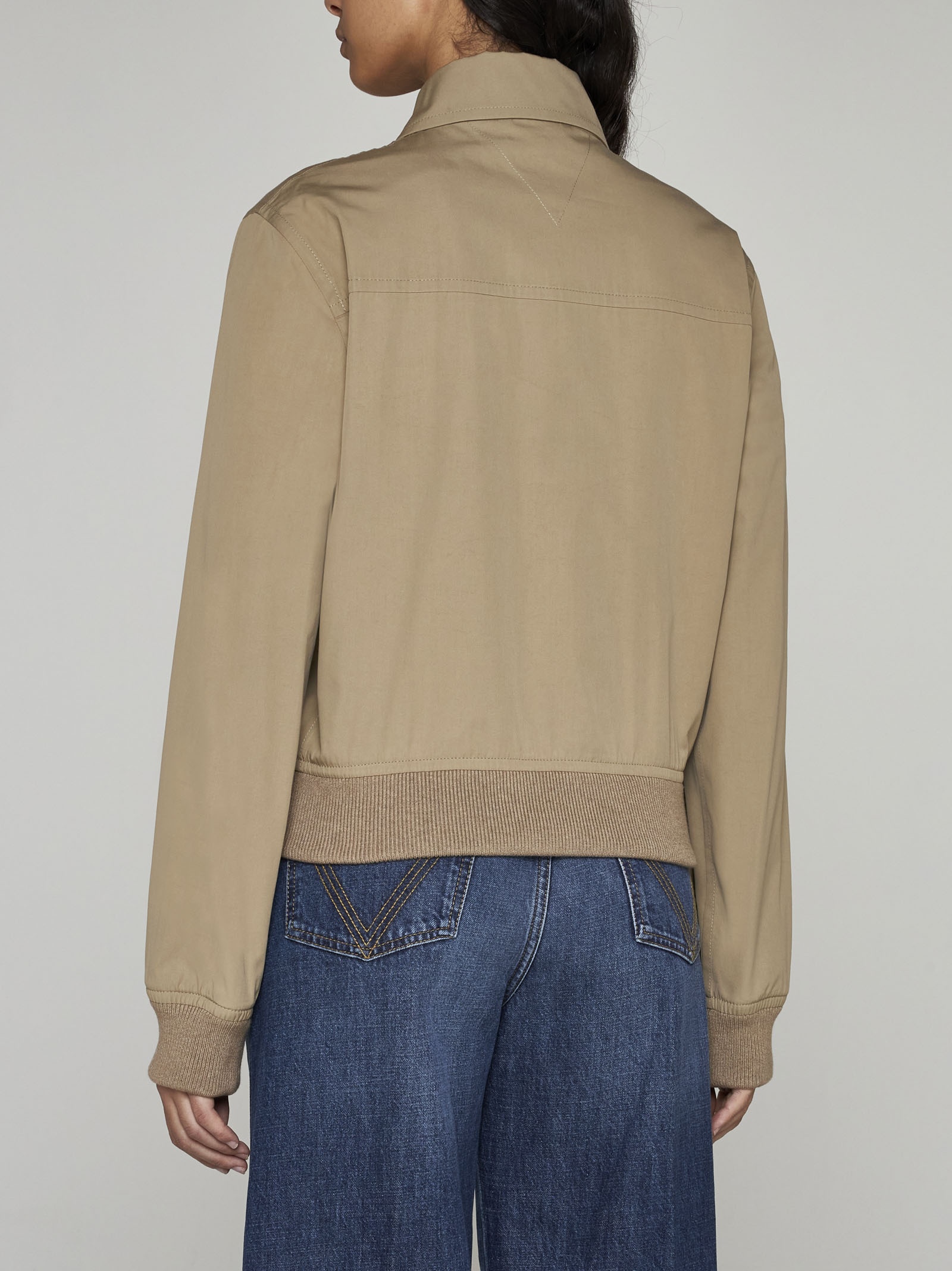ジャケット BOTTEGA VENETA Melange Sand Viscose Blend Blazer Checked wool and cotton-blend blazer in beige - Bottega