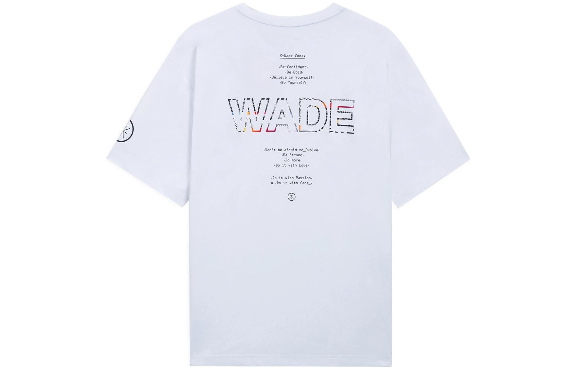 Li-Ning Way Of Wade Code Graphic T-shirt 'White' AHSS437-3 - 2