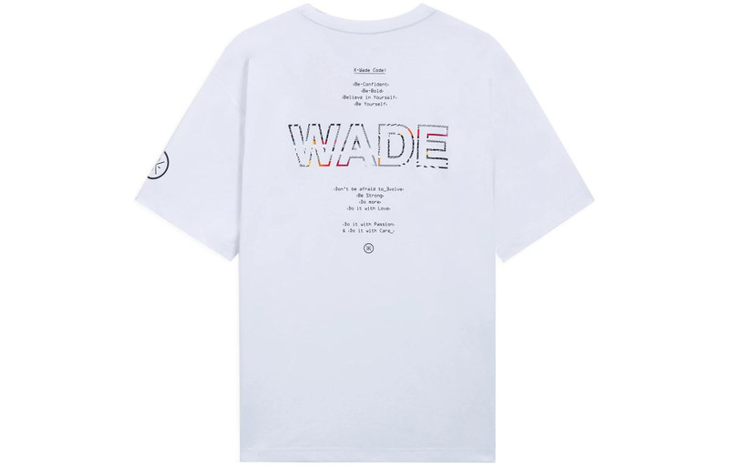 Li-Ning Li-Ning Way Of Wade Code Graphic T-shirt 'White' AHSS437-3 outlook