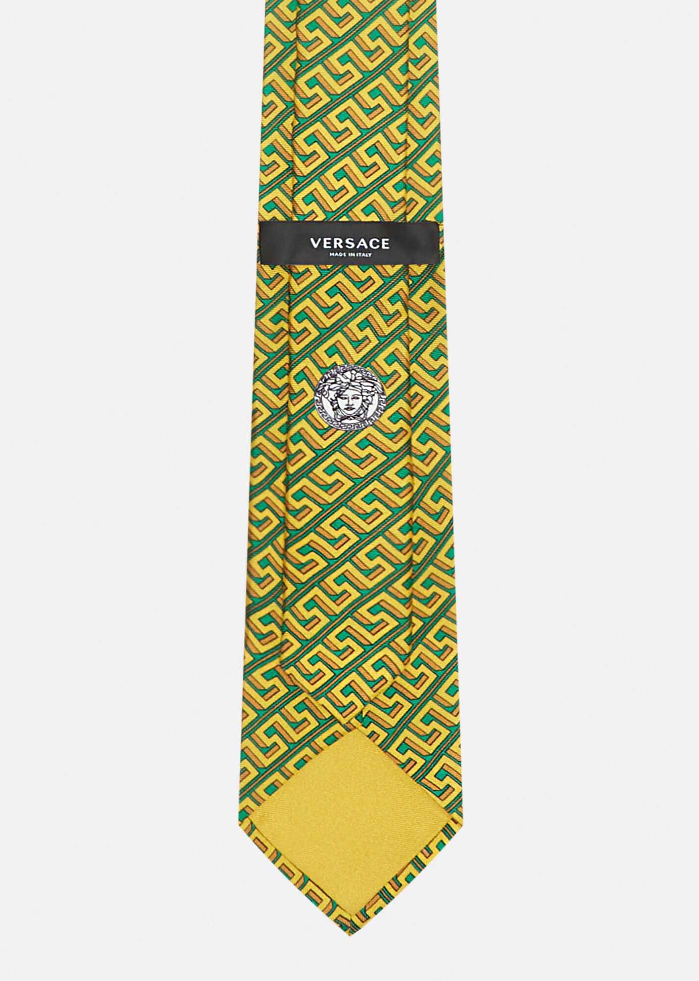 Greca Print Silk Tie - 3
