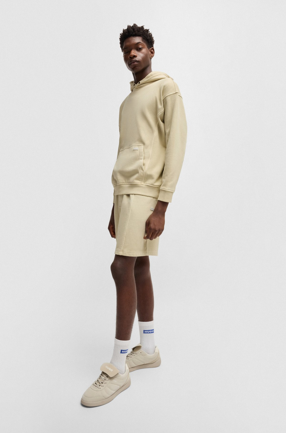 COTTON-TERRY HOODIE WITH VINTAGE EYELETS - 4