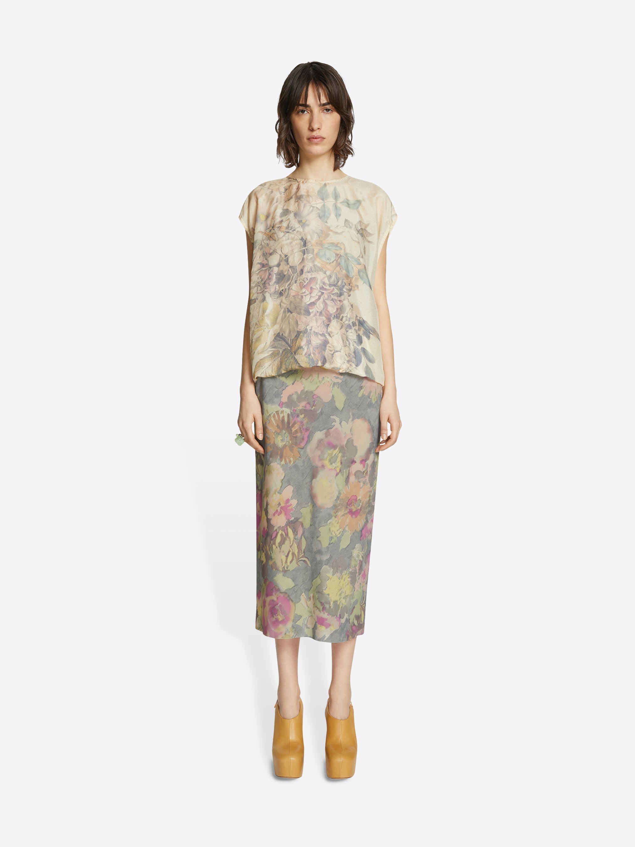 SILK BLEND SKIRT - 2
