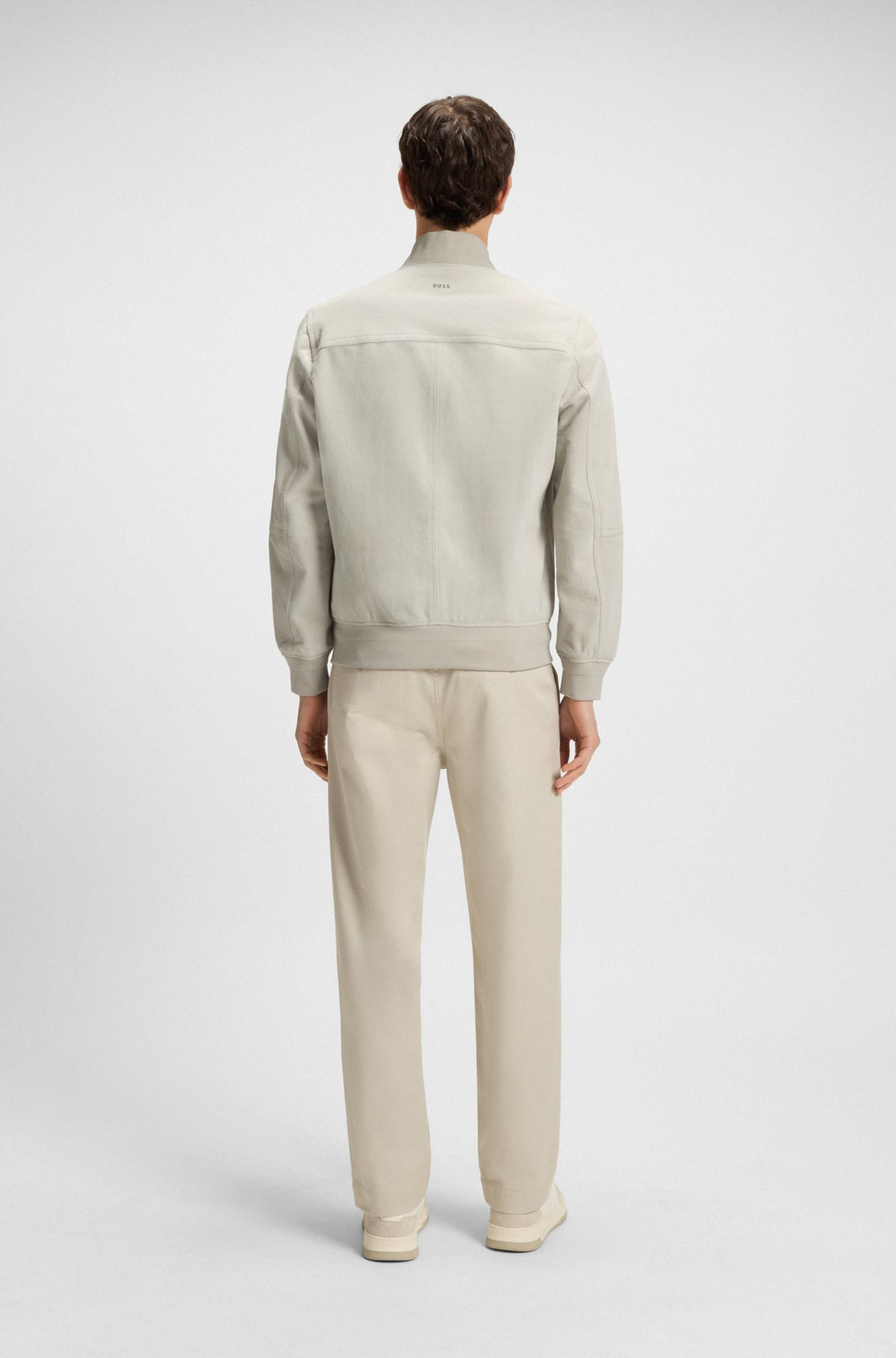 REGULAR-FIT JACKET IN SUEDE - 4
