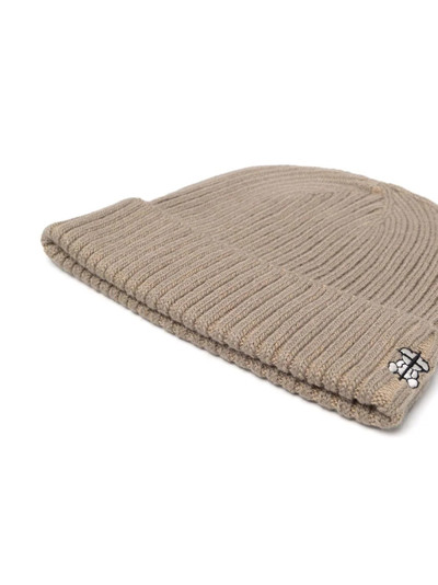 UNDERCOVER logo-embroidered knitted beanie outlook