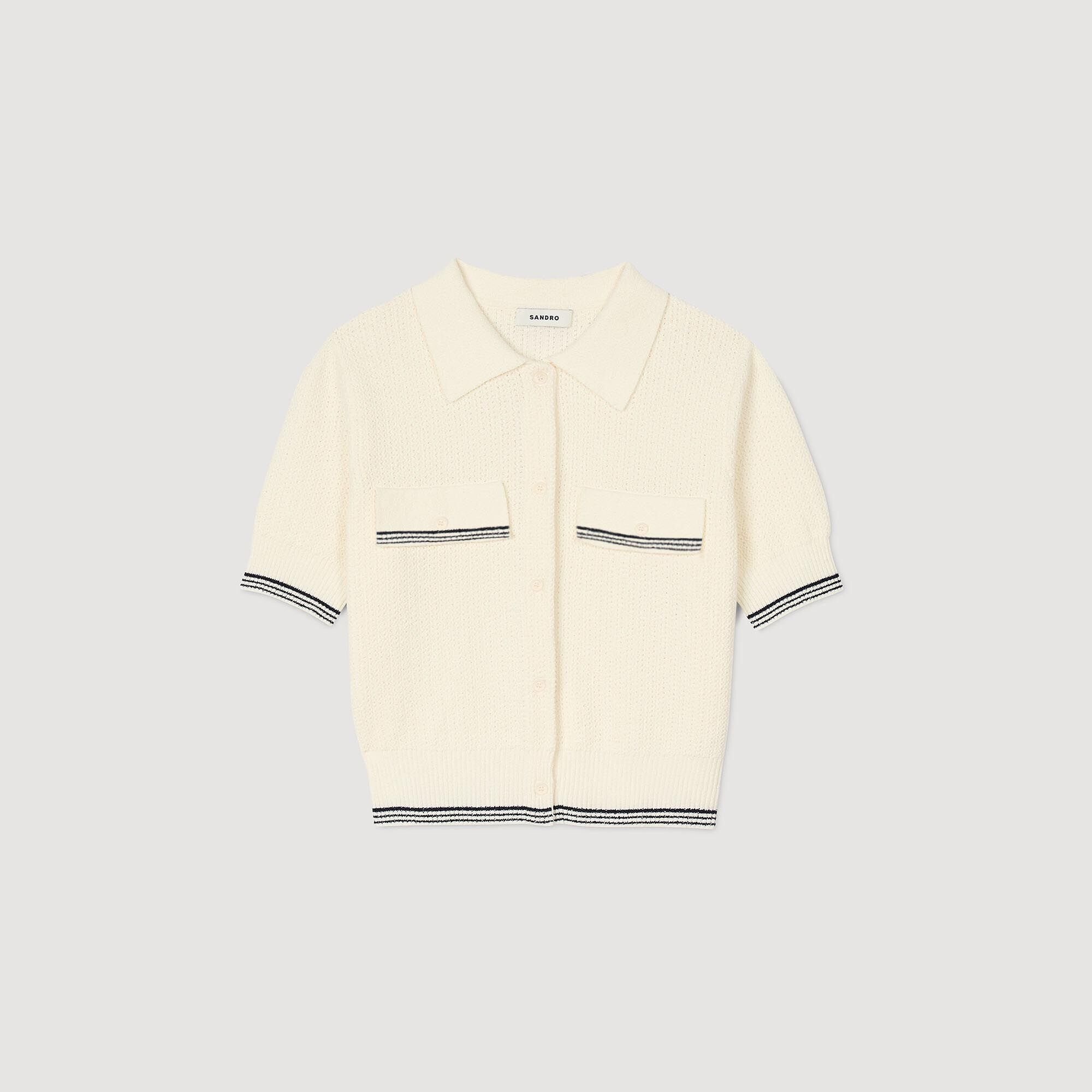 SHORT-SLEEVED CARDIGAN - 6