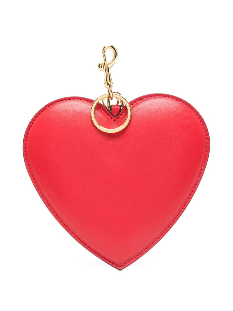 heart sheepskin keyring 1